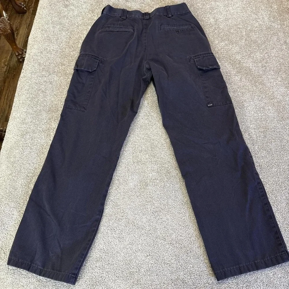 5.11 Tactical Pants 32x36 Dark Navy Cargo Ripstop Utility Workwear Police EMS